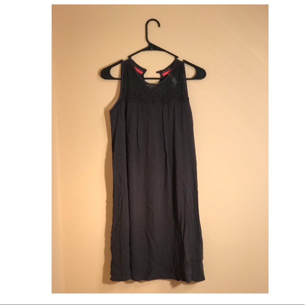 Navy target dress